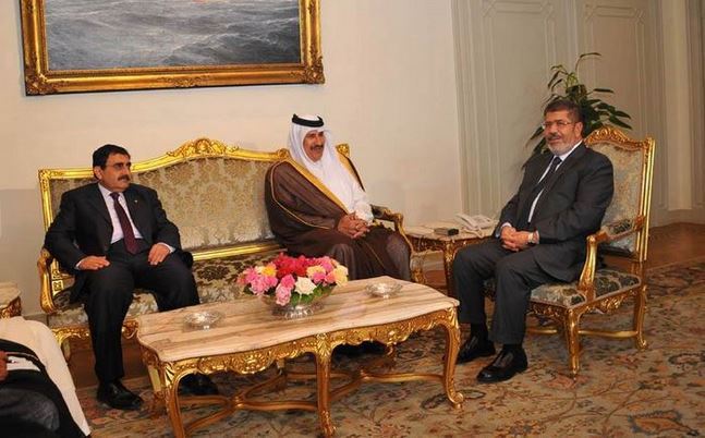 تخابر مرسي مع قطر