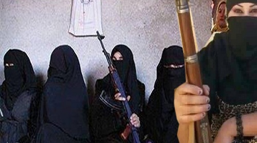 الداعشيات السلاح