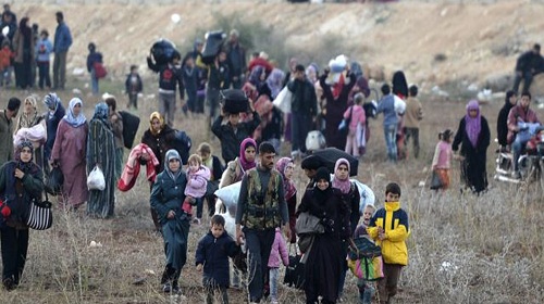 النازحون من حلب السورية