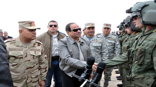 السيسي يدعو لقوة